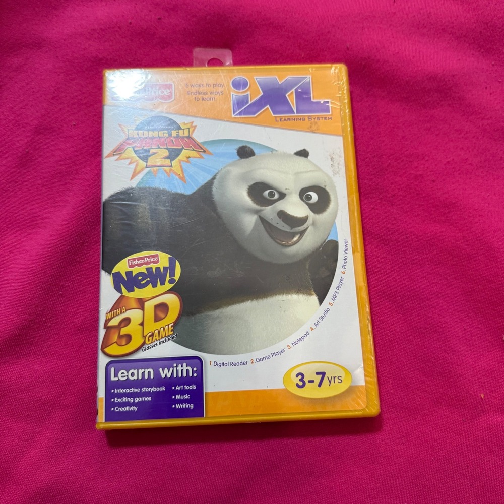 Fisher‎ Price iXL Learning System Kung Fu Panda 2 3D Game CD ROM 3-7 Years